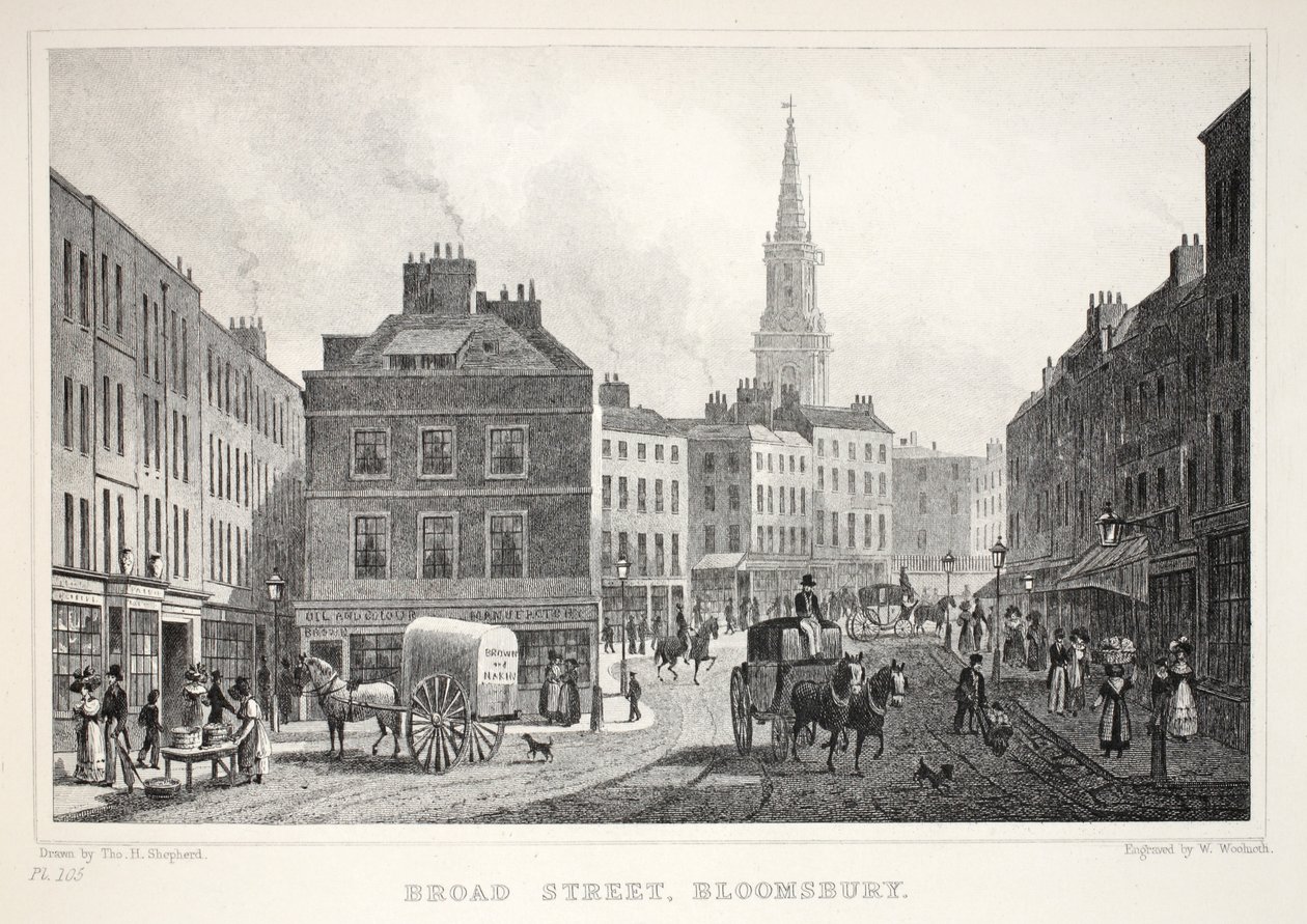 Broad Street, Bloomsbury, fra puben 