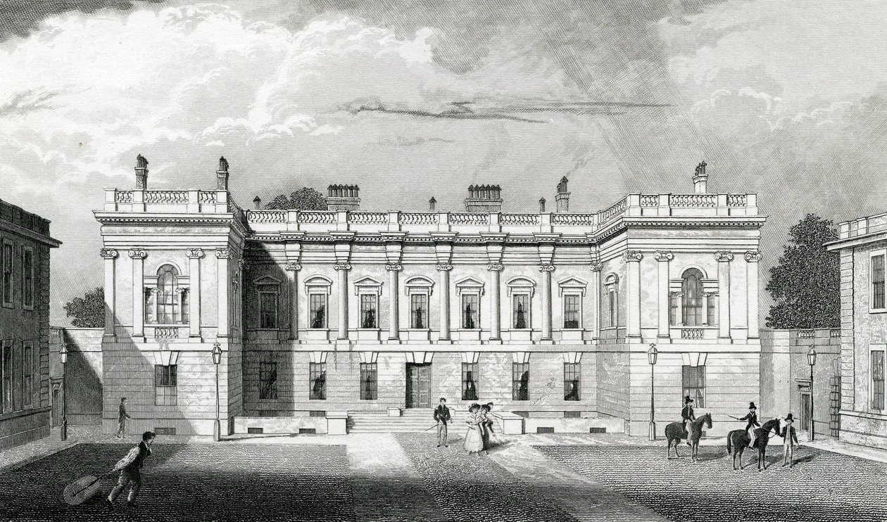 Burlington House, Royal Academy of Arts, Piccadilly, London, ca. 1829-31 av Thomas Hosmer Shepherd