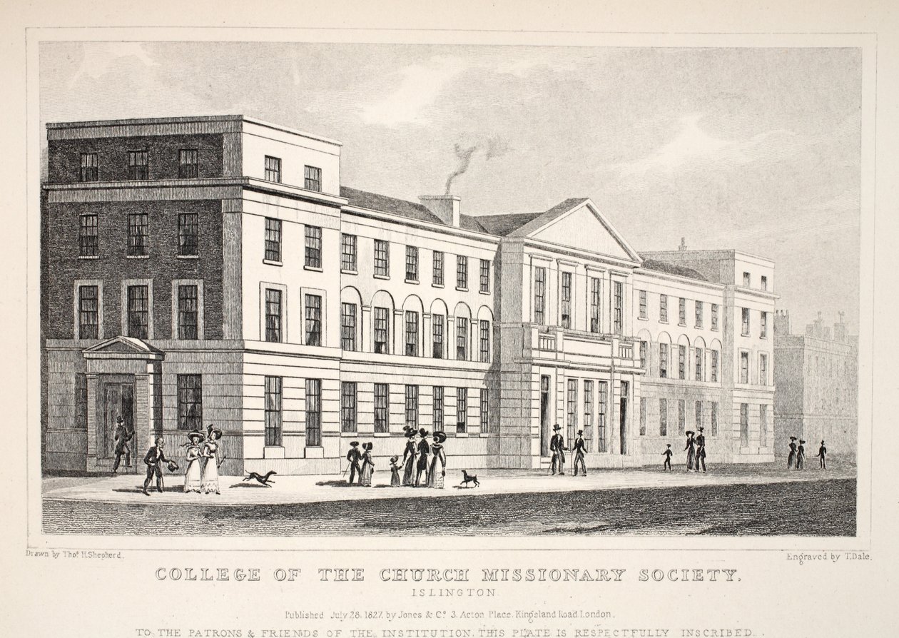 College of the Church Missionary Society, Islington, fra puben 