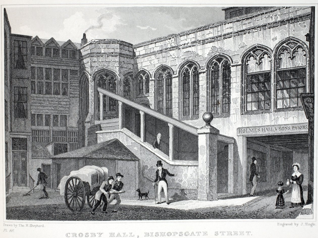 Crosby Hall, fra puben 