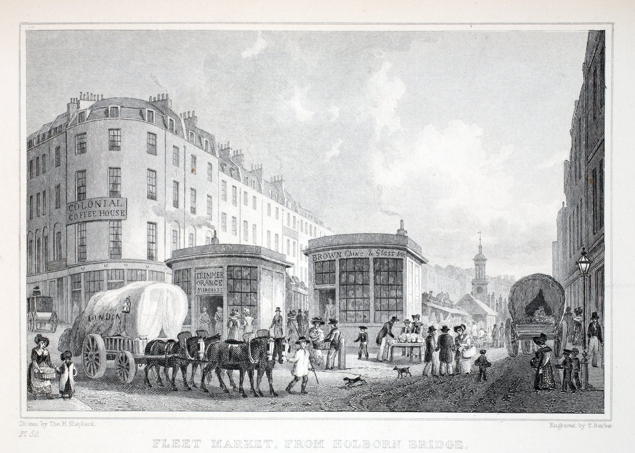 Fleet Street, fra Holborn Bridge, fra "London and it