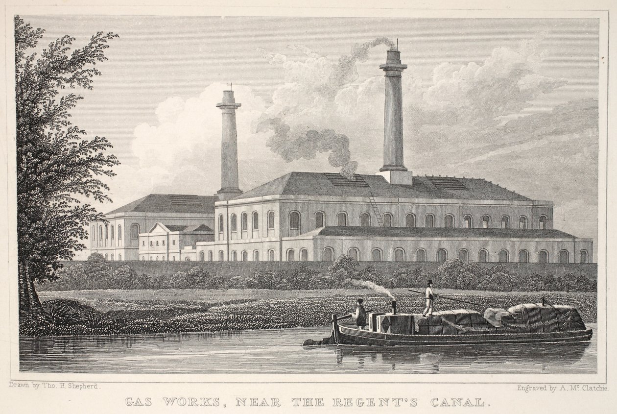 Gas Works, nær Regents Canal, fra puben 