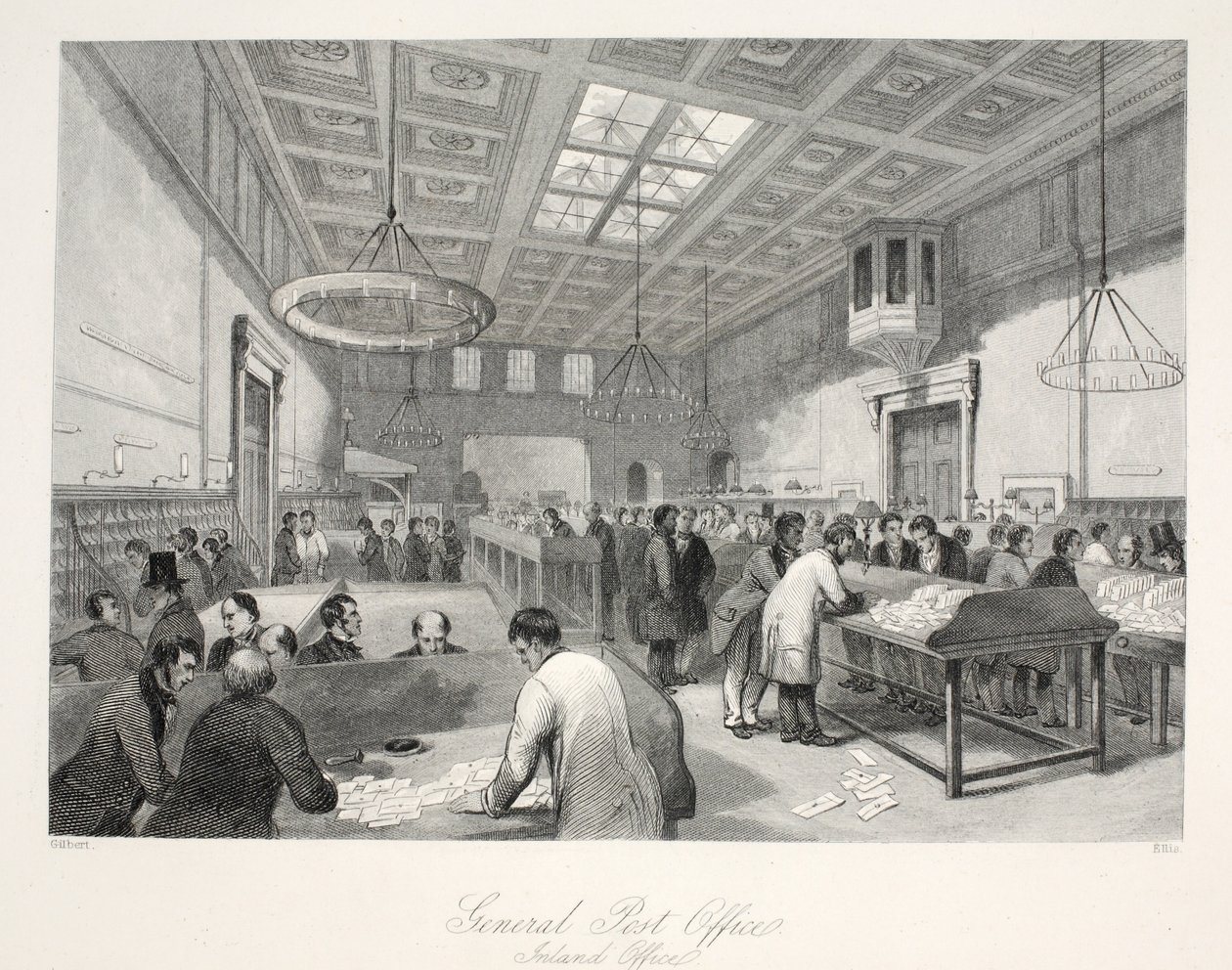 General Post Office, Inland Office, fra puben 
