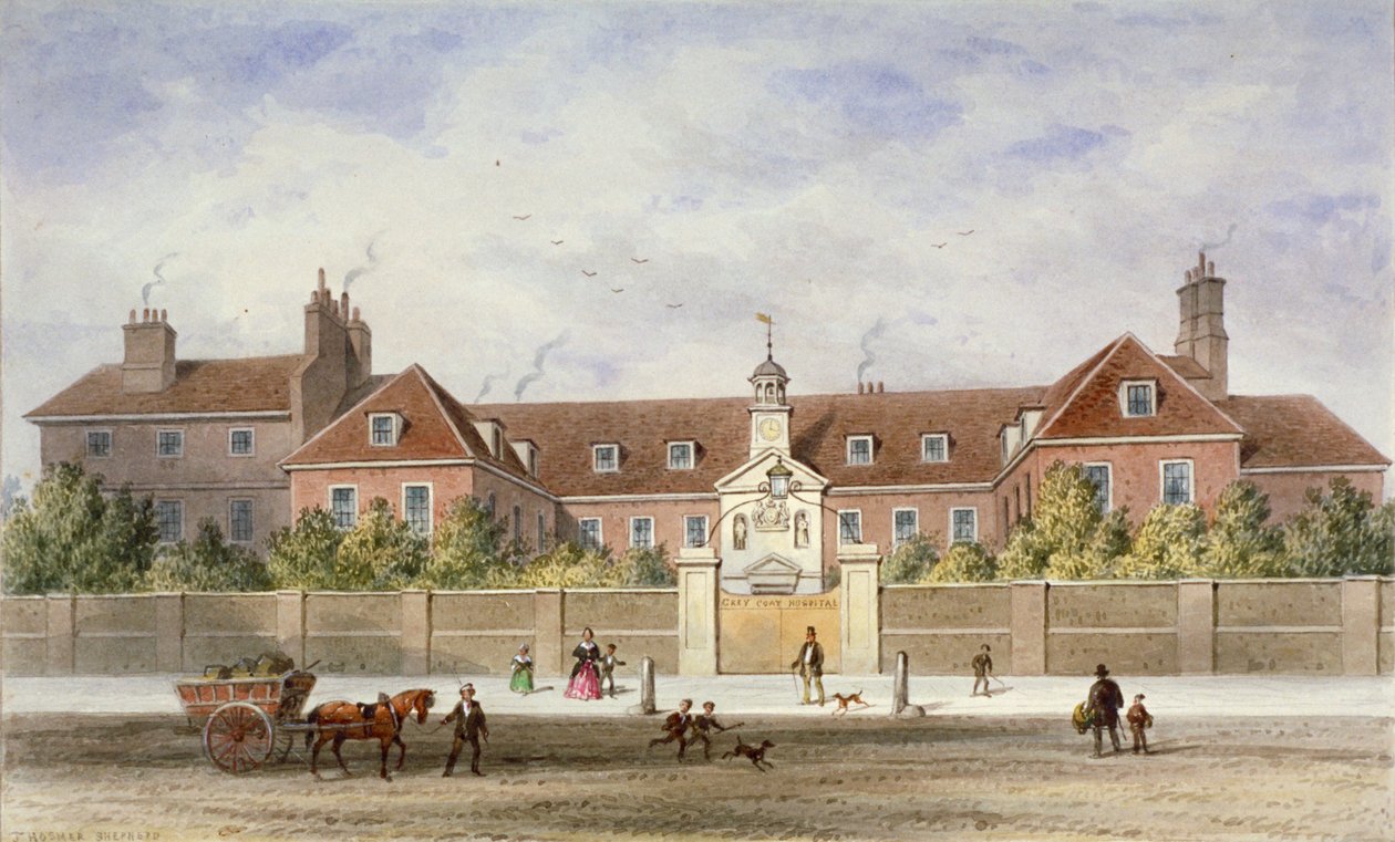 Grey Coat Hospital, Tothill Fields, Westminster, London, c1840 av Thomas Hosmer Shepherd