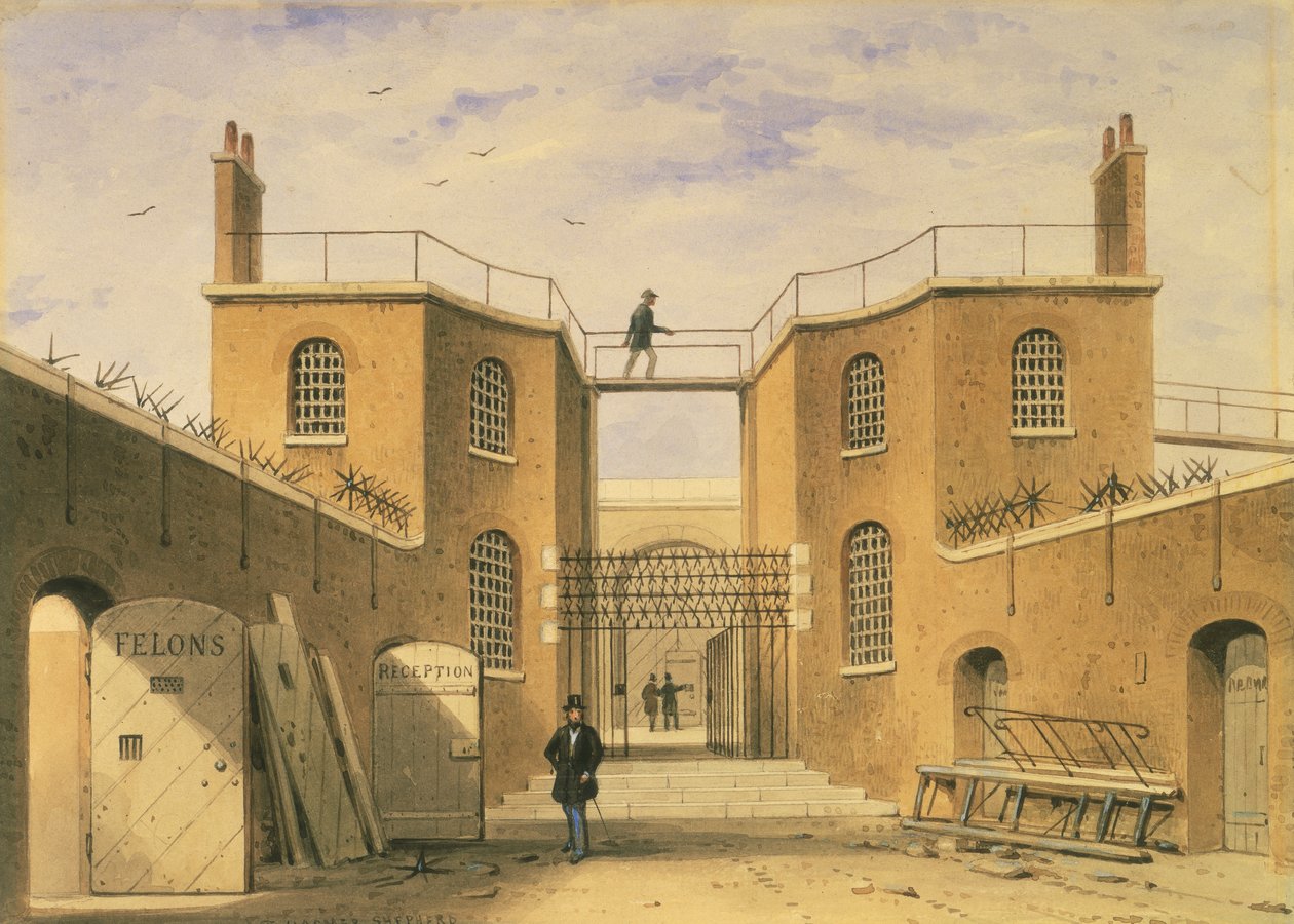 Rettelsens hus, Clerkenwell, London, c1850 av Thomas Hosmer Shepherd
