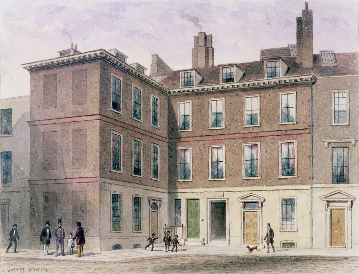 Dommer Jeffreys hus, 1853 av Thomas Hosmer Shepherd