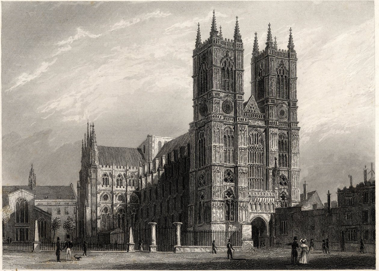 London, utsikt over Abbey of Wesminster av Thomas Hosmer Shepherd