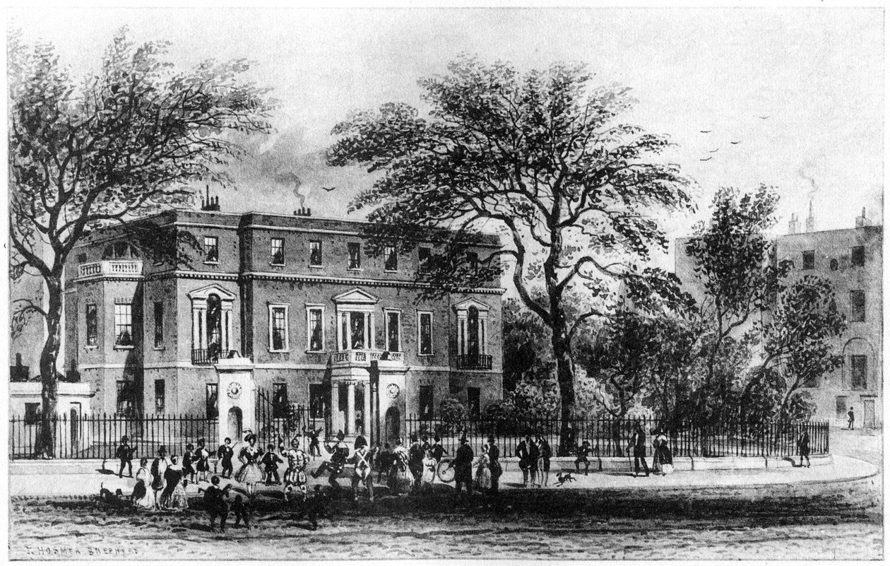 Mrs Montagus House, Portman Square, London, 1800-tallet 1907 av Thomas Hosmer Shepherd