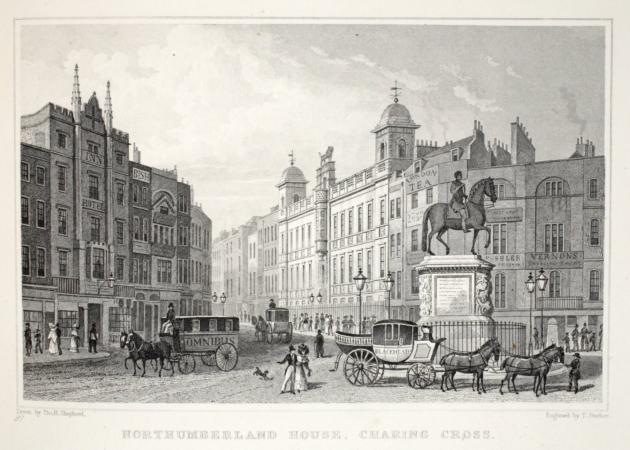Northumberland House, Strand, fra puben 