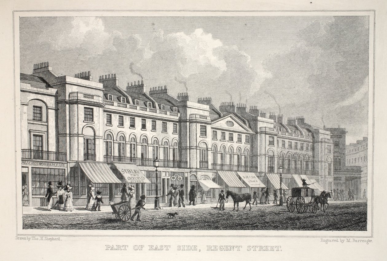 En del av East Side, Regent Street, fra puben 