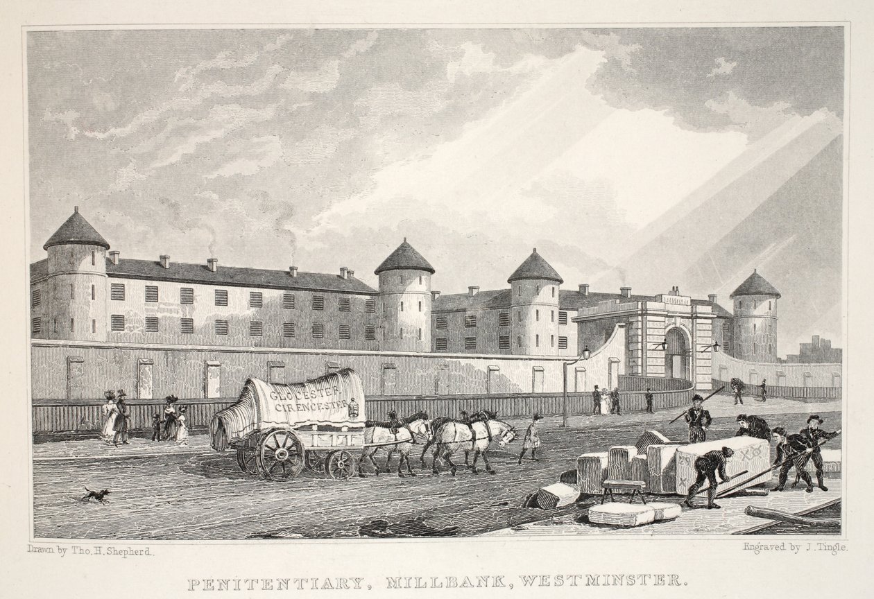 Penitentiary, Millbank, Westminster, fra puben 