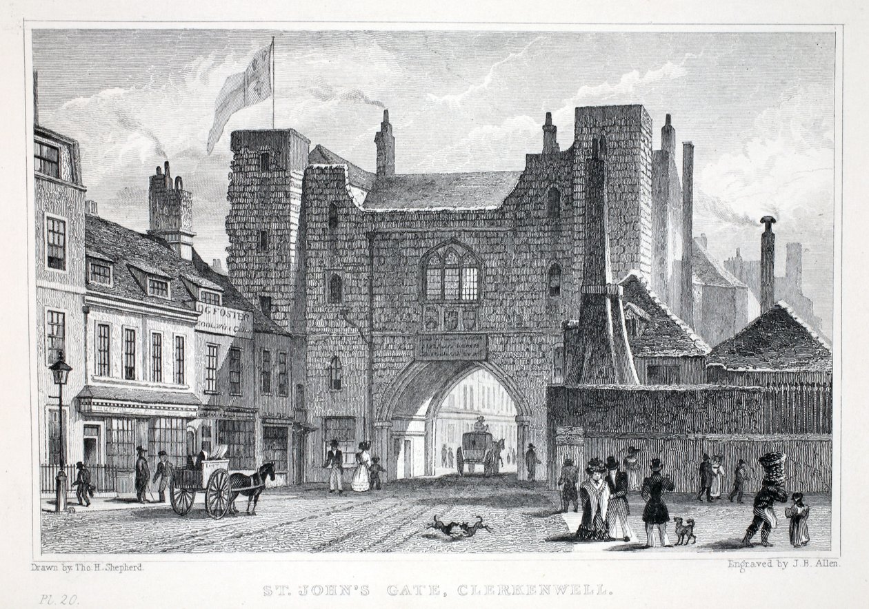 St Johns Gate, Clerkenwell, fra puben 