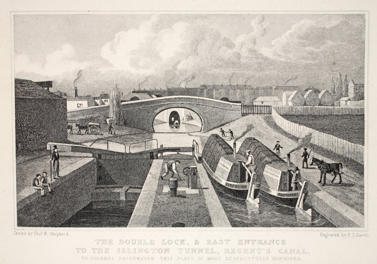 The Double Dock og East Entrance til Islington Tunnel, Regent