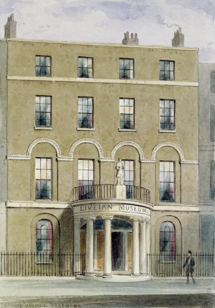 The Liverian Museum, 1850 av Thomas Hosmer Shepherd