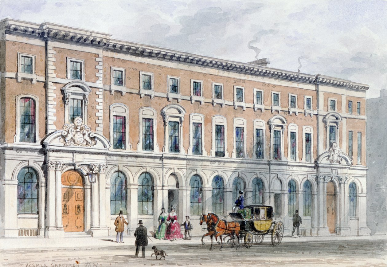 The New Building of Merchant Taylors and Hall, 1853 av Thomas Hosmer Shepherd