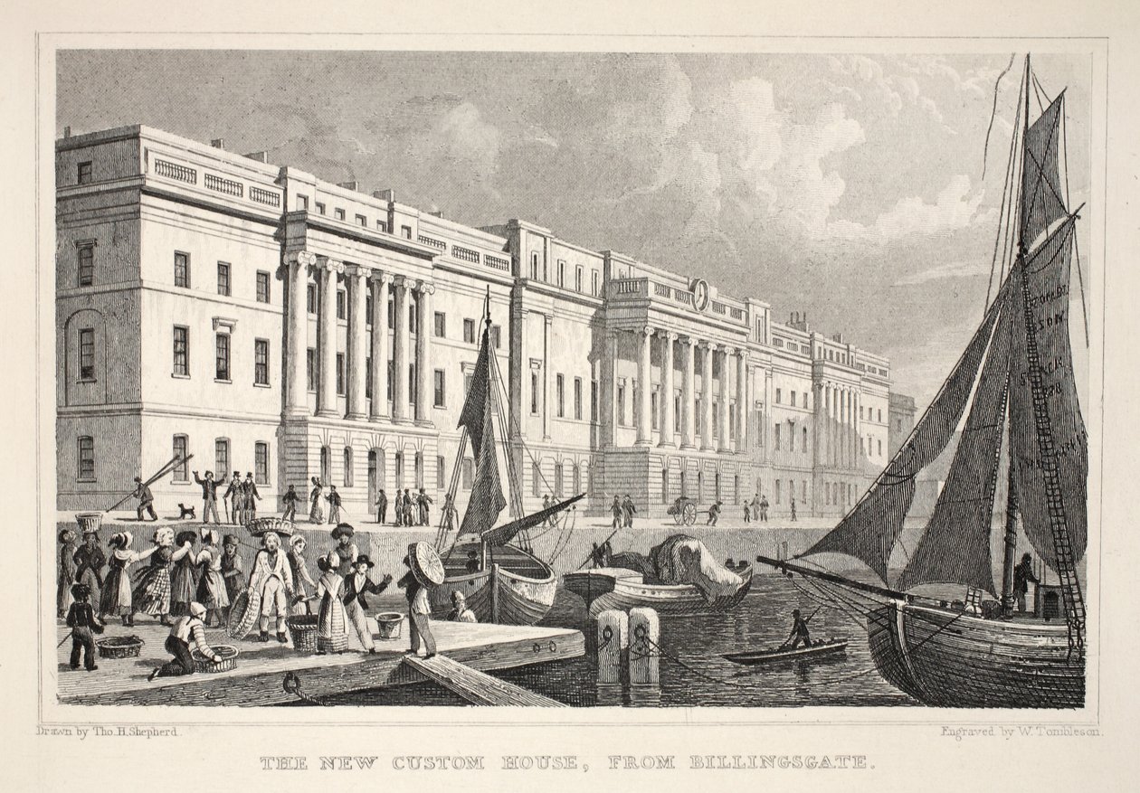 The New Custom House, fra Billingsgate, fra "London and it