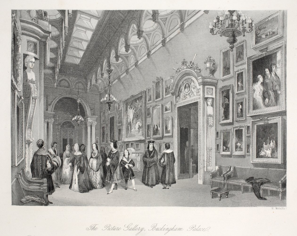 Bildegalleriet på Buckingham Palace, fra puben 