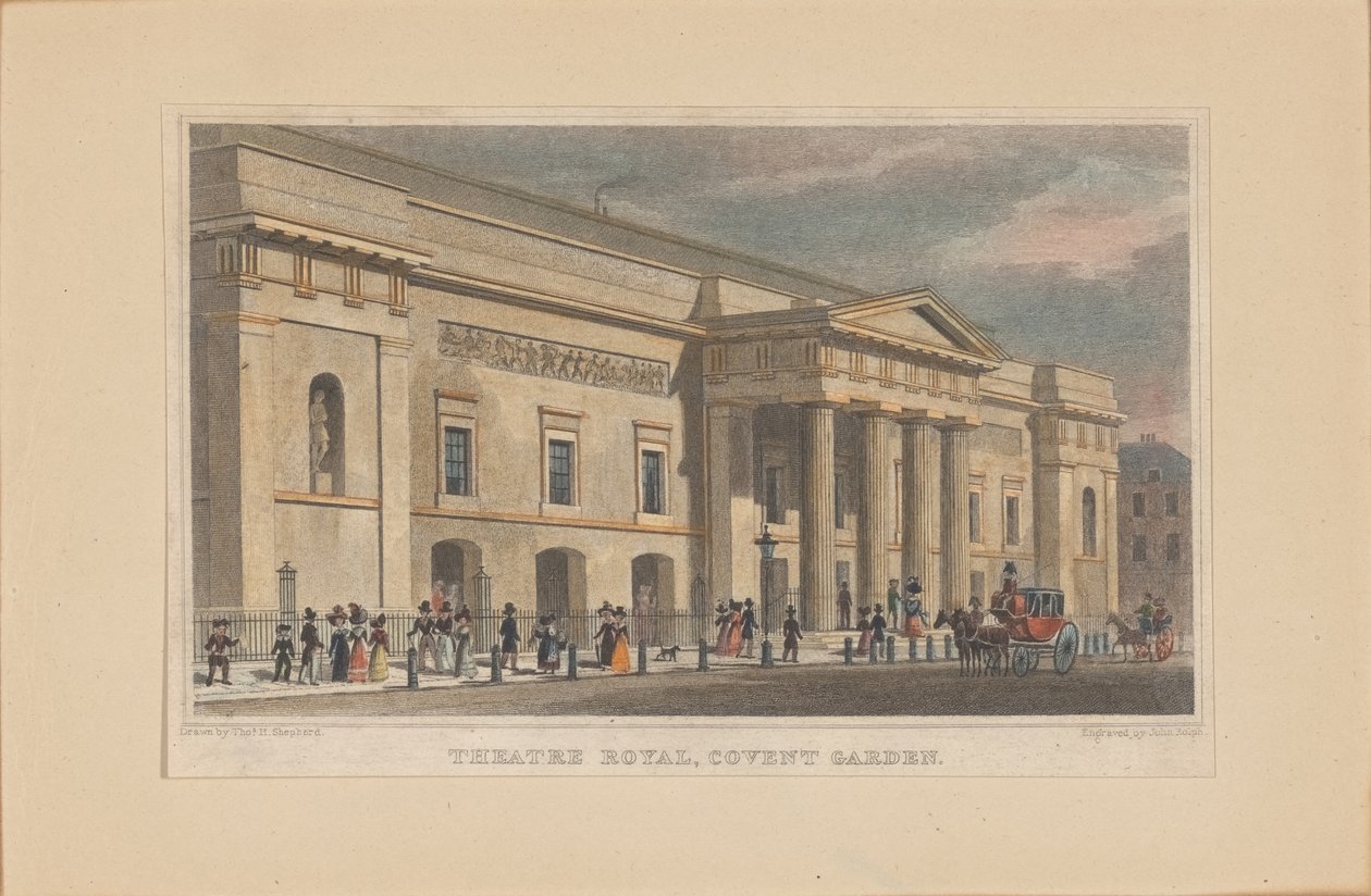 Theatre Royal Covent Garden, ca. 1830. av Thomas Hosmer Shepherd