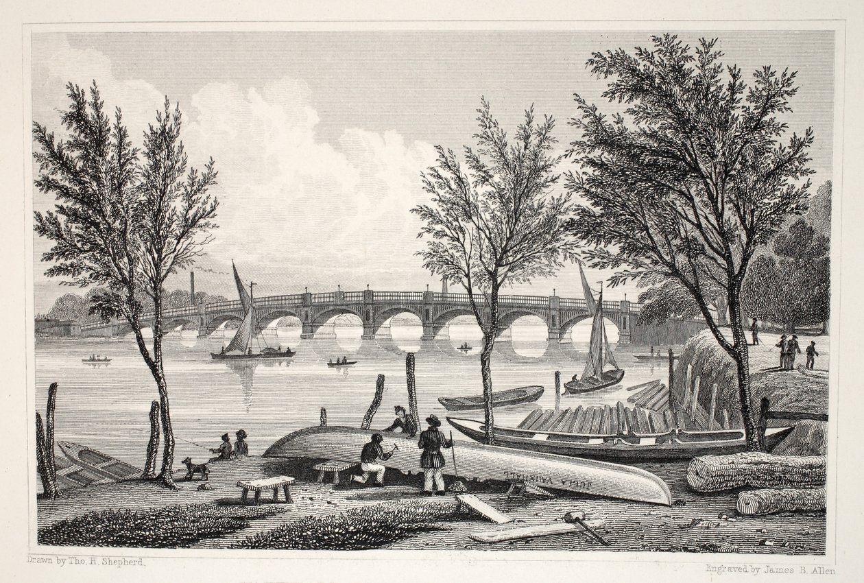 Vauxhall Bridge fra Millbank, fra "London and it