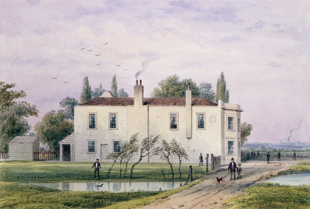 Utsikt over Københavns hus, 1853 av Thomas Hosmer Shepherd