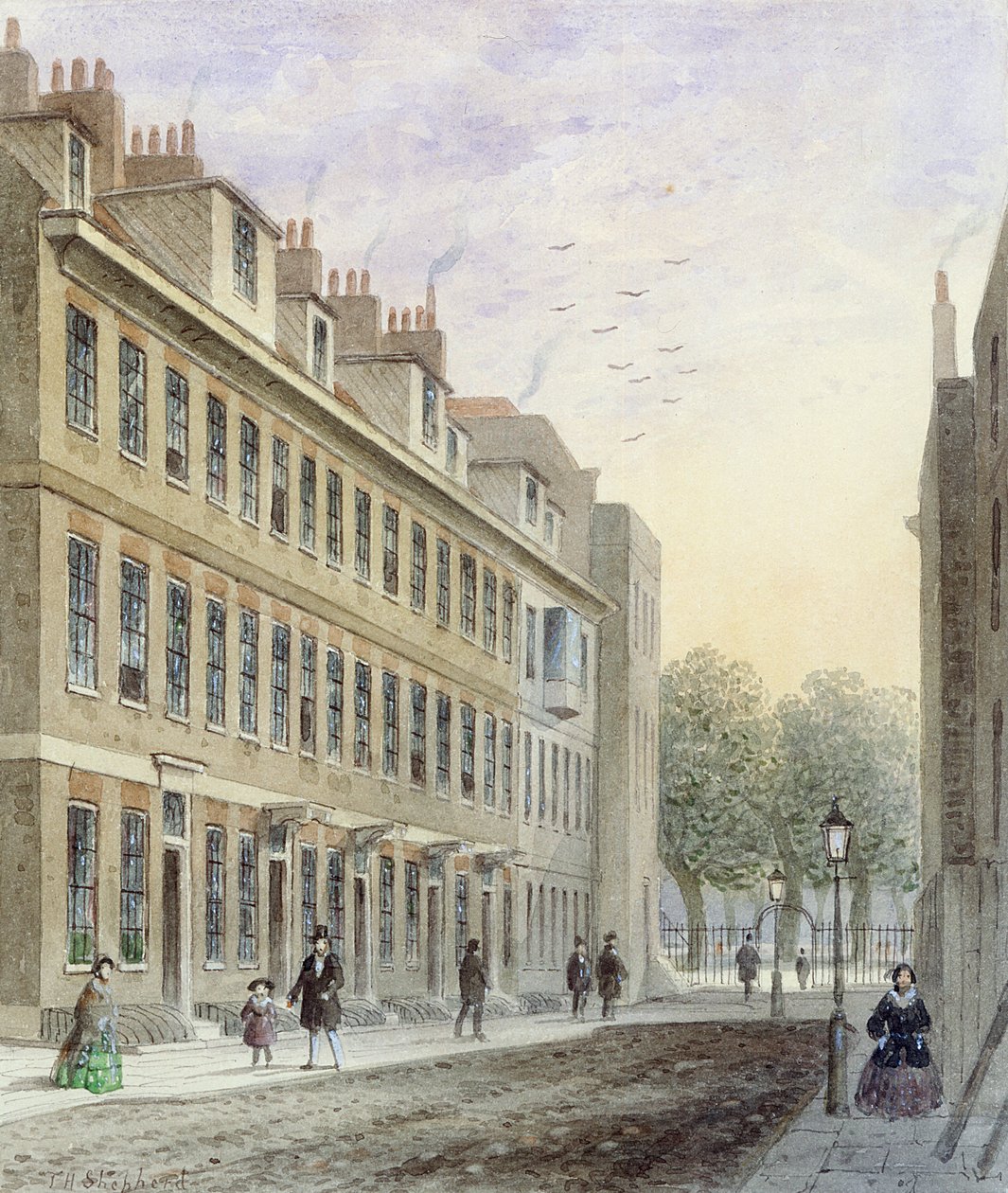 Utsikt over Fludyer Street, mot St. James