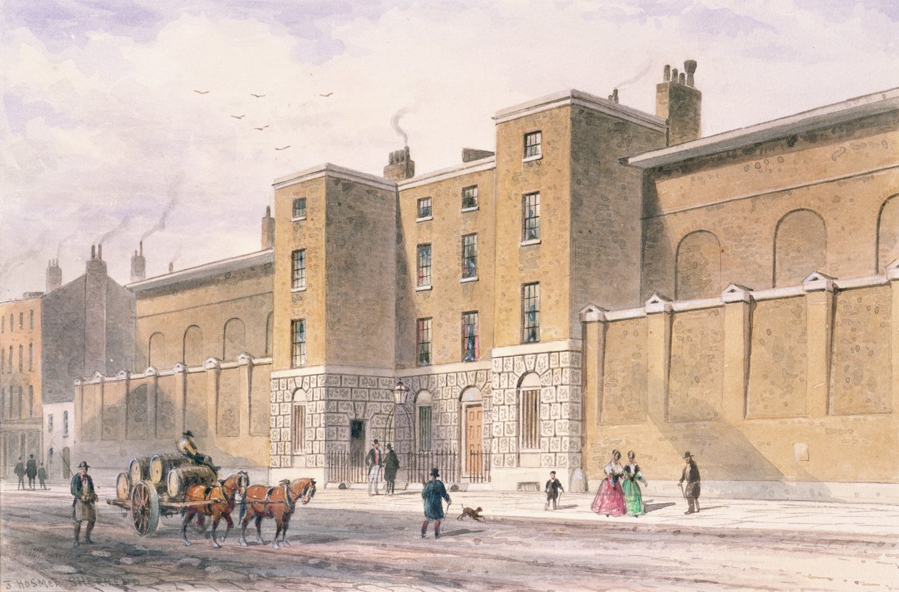 Whitecross Street Prison, 1850 av Thomas Hosmer Shepherd