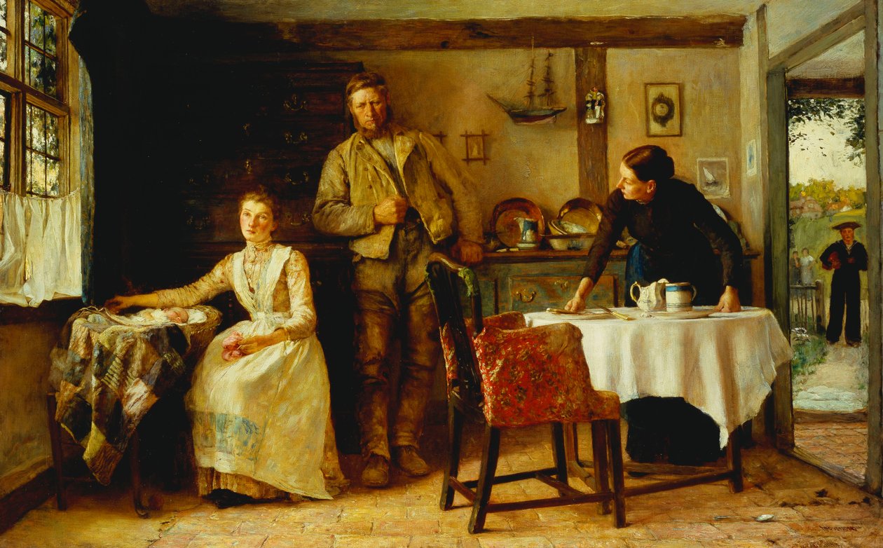 Sjømannens retur, av Thomas Hovenden