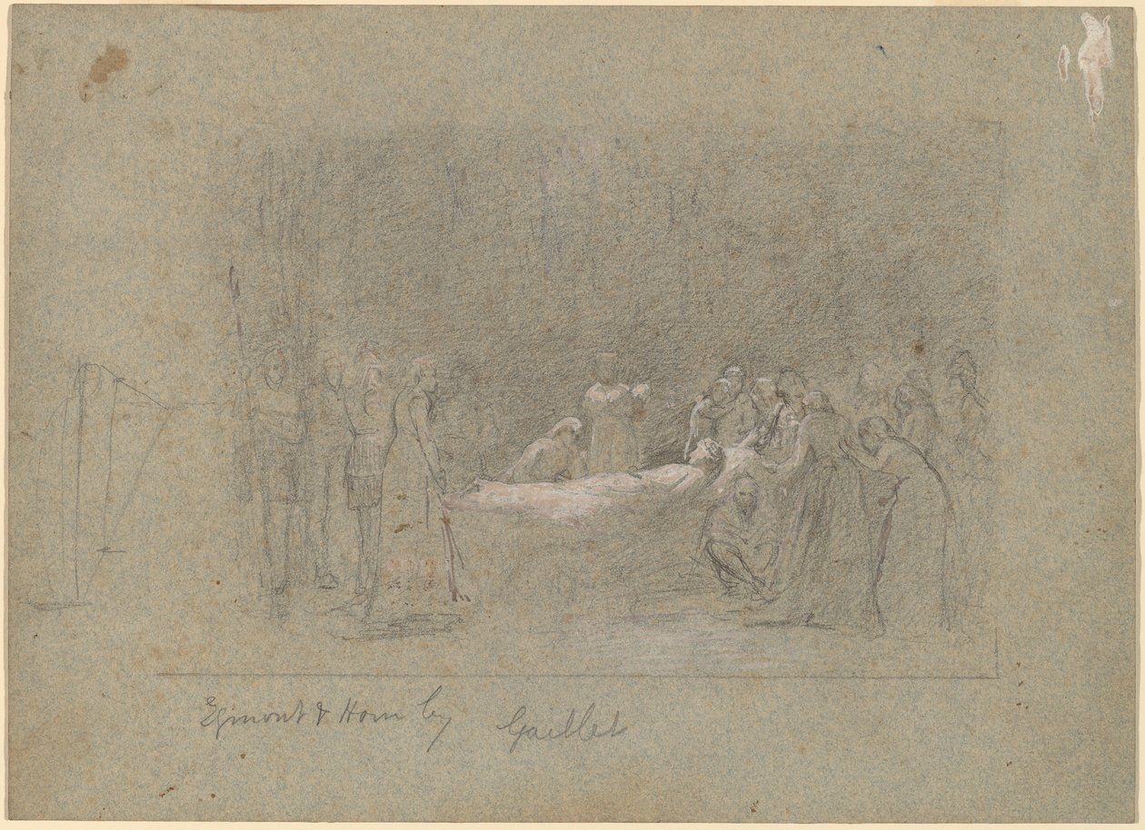 Egmont og Hoorn av Thomas Hovenden after Bernard Gaillot