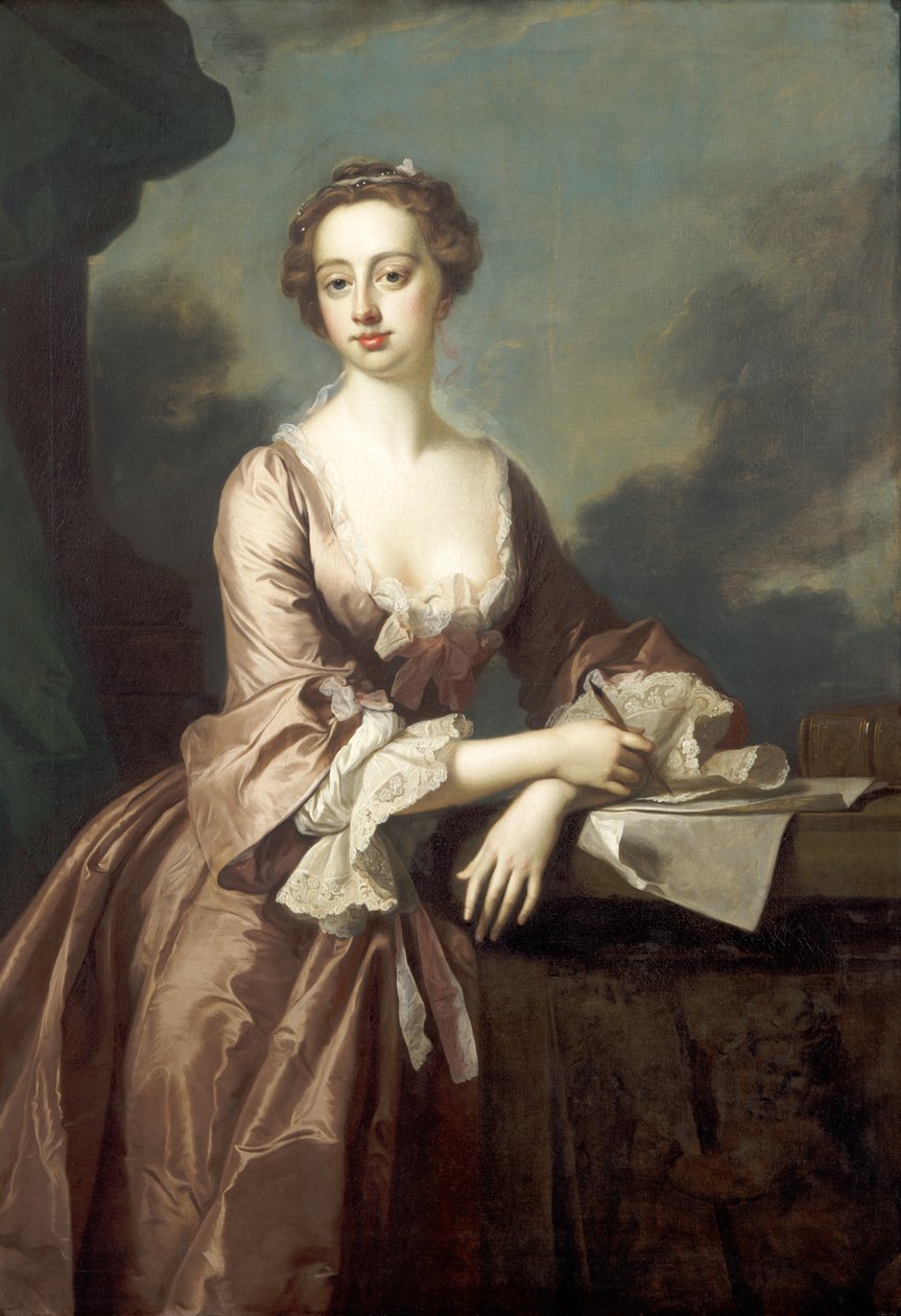 Mary Finch, viscountesse Andover, 1746. av Thomas Hudson