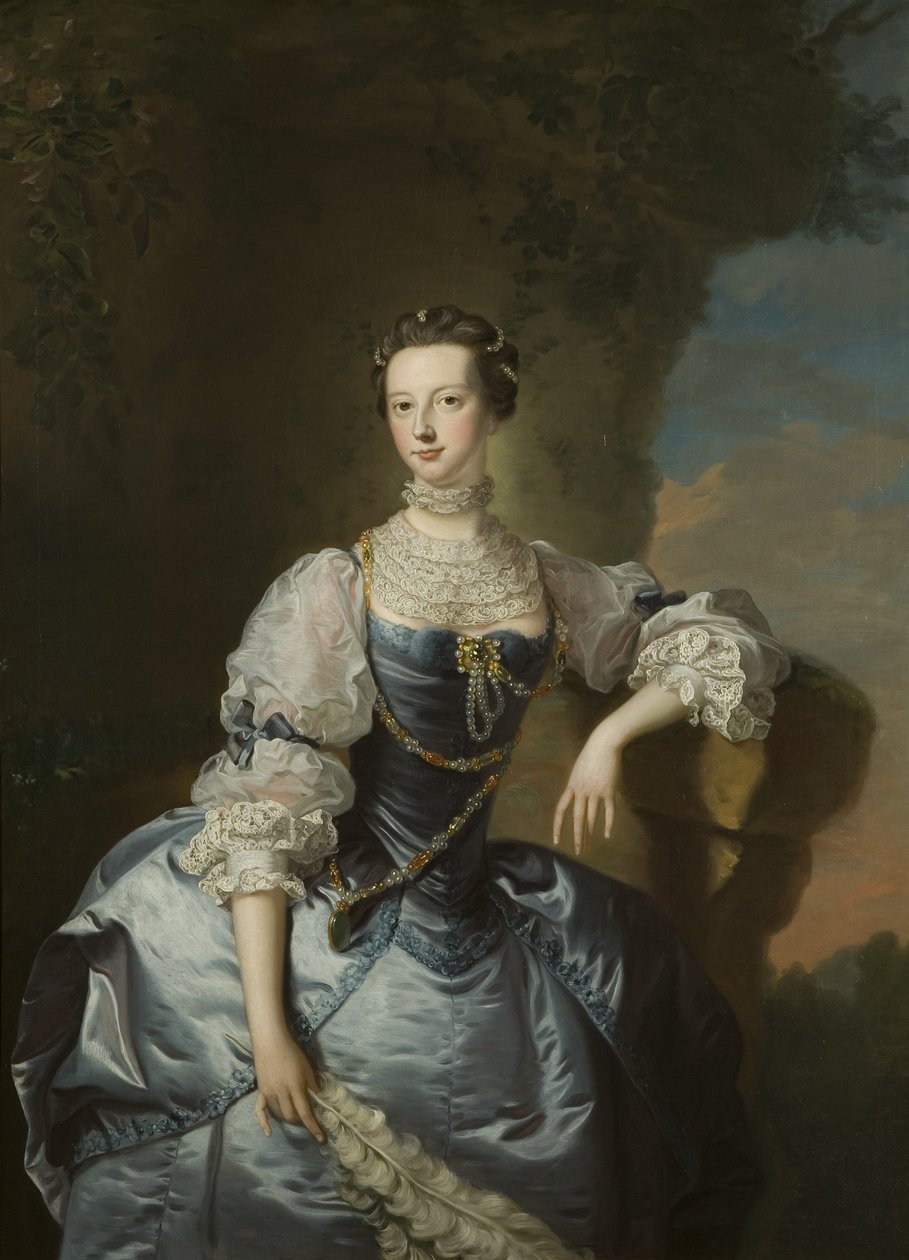 Portrett av fru Emma Harvey av Thomas Hudson