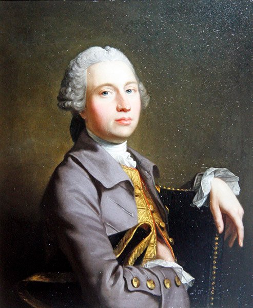 Portrett av en gentleman (olje på lerret) av Thomas Hudson
