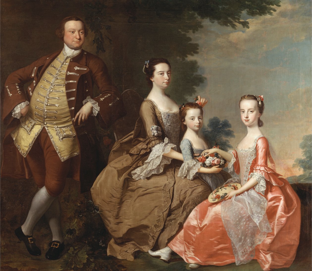 Thistlethwayte-familien av Thomas Hudson