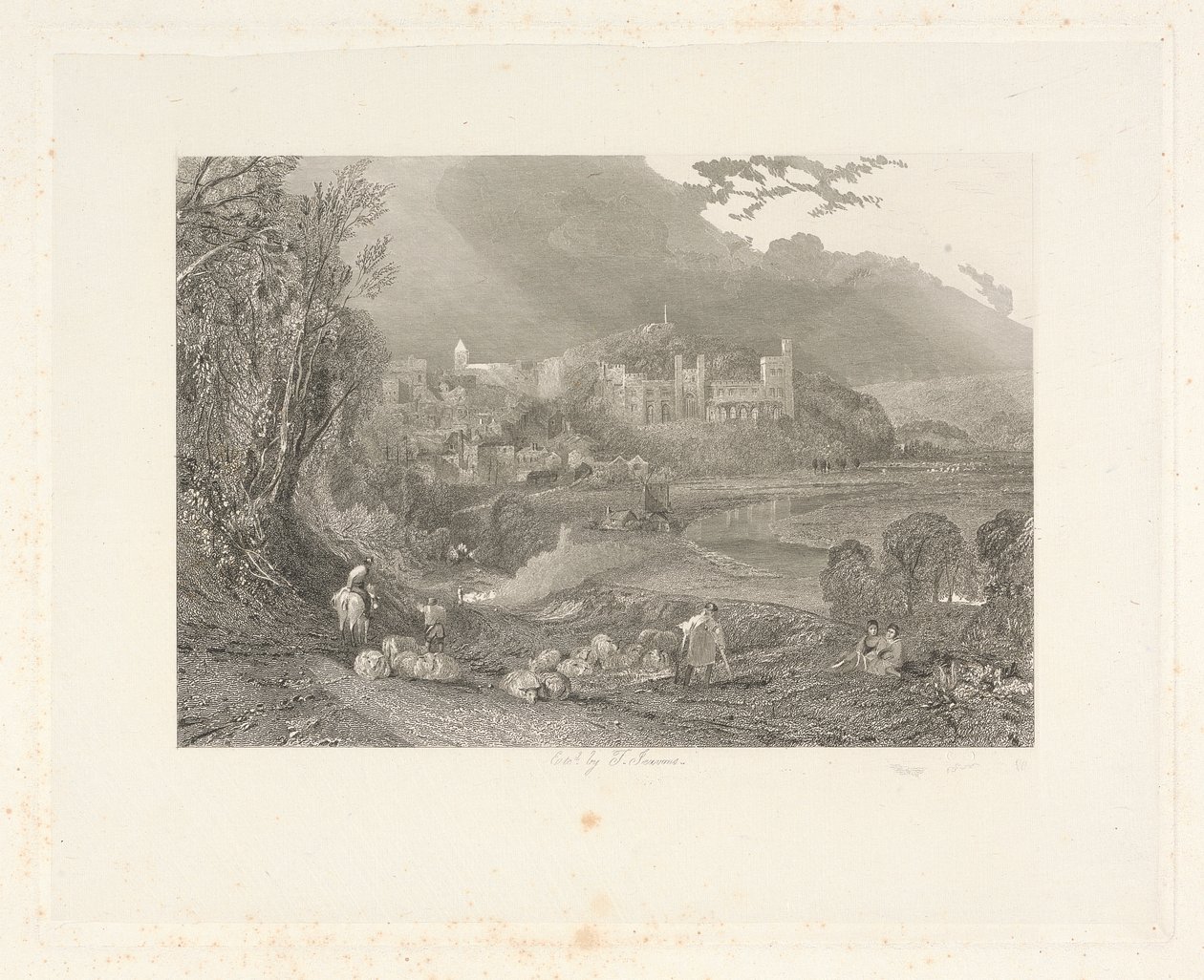 Arundel Castle and Town, Sussex av Thomas Jeavons