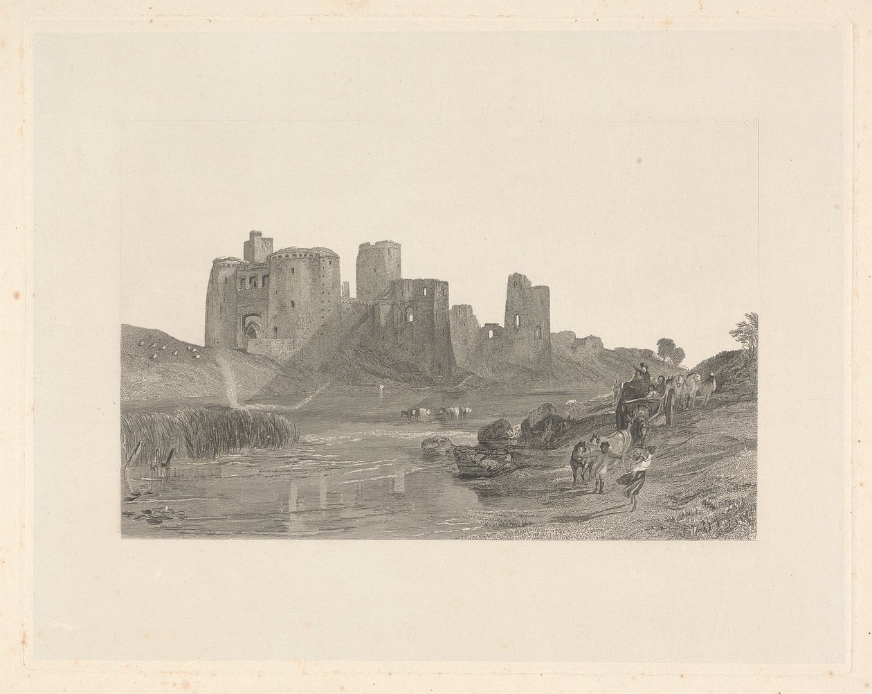 Kidwelly Castle, Sør-Wales av Thomas Jeavons