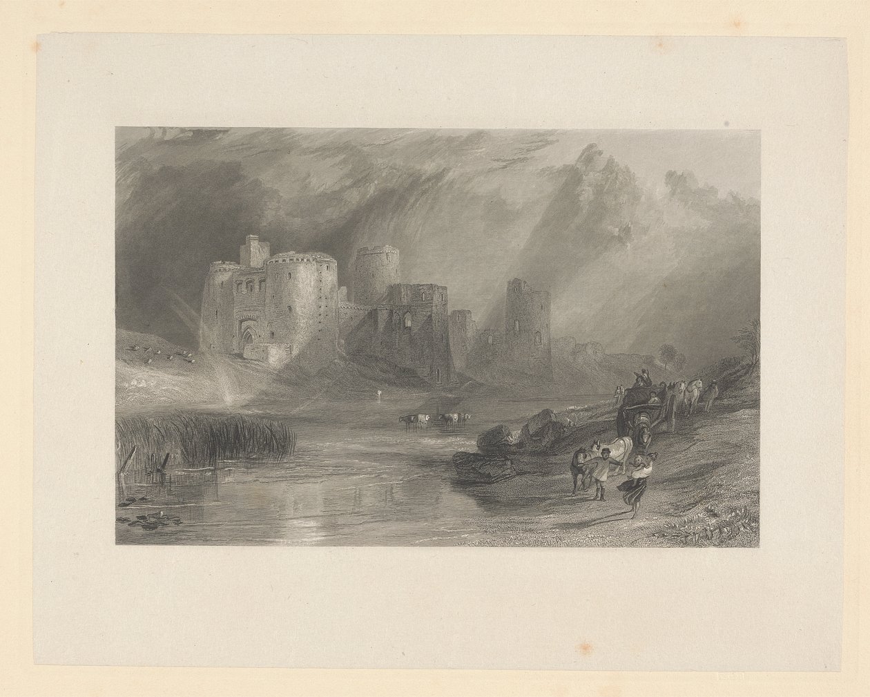 Kidwelly Castle, Sør-Wales av Thomas Jeavons