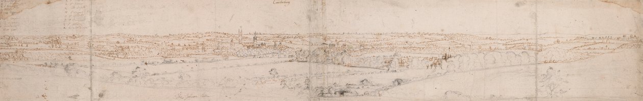 Utsikt over Canterbury av Thomas Johnson