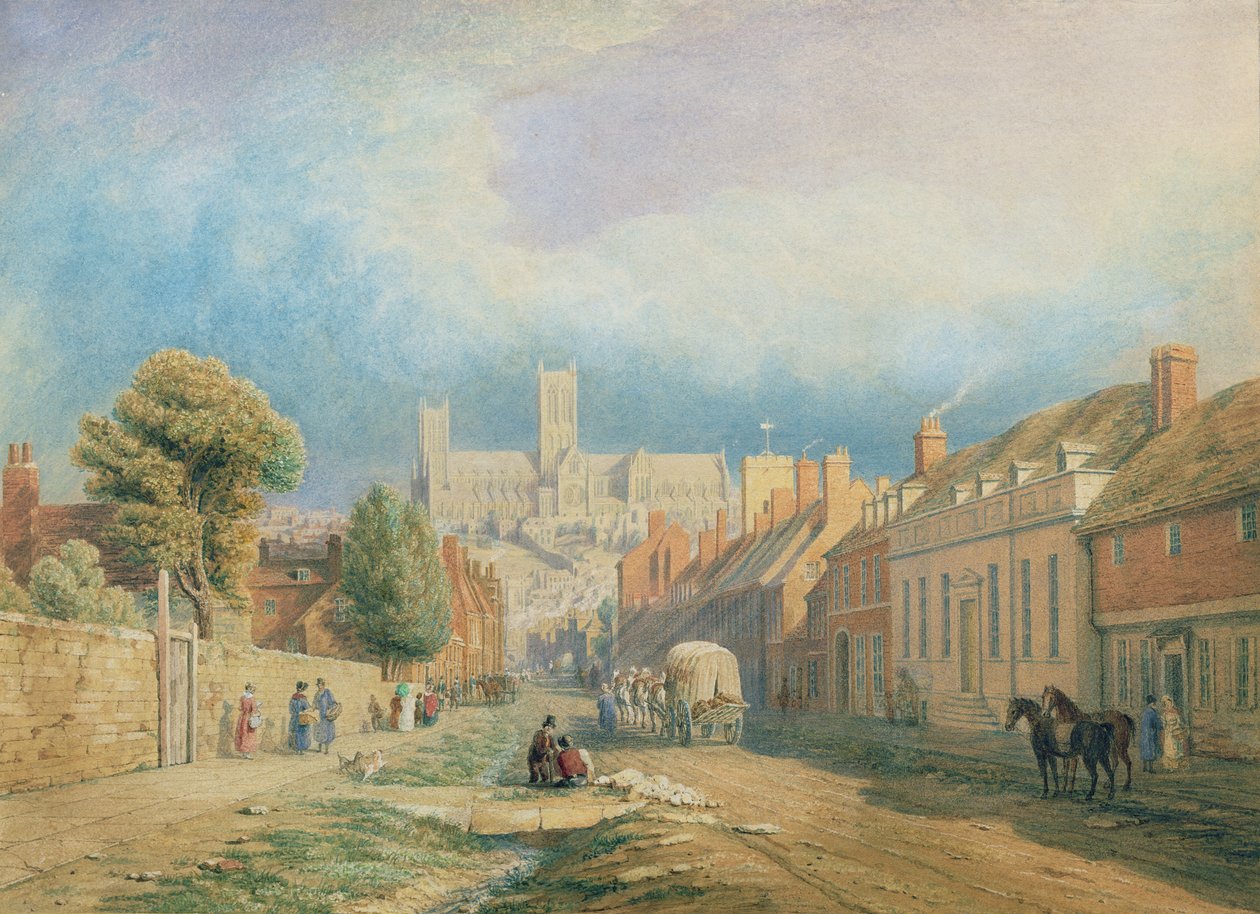 The High Street, Lincoln av Thomas Kearnan