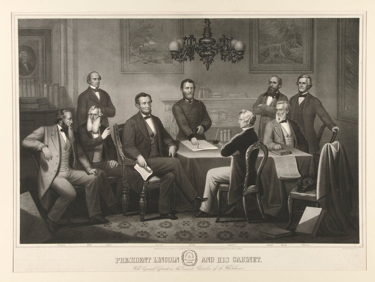 President Lincoln og hans kabinett av Thomas Kelly