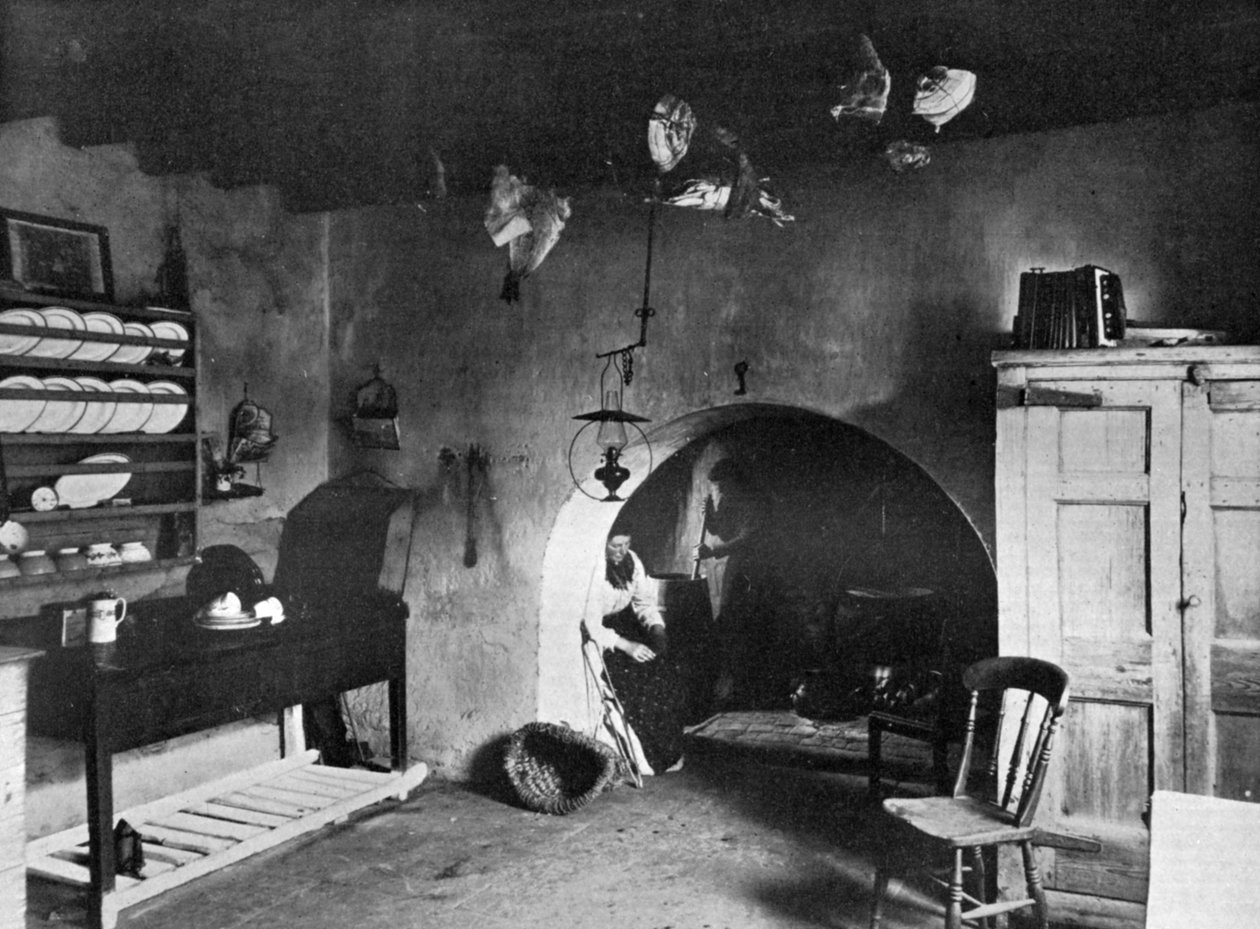 Et gårdskjøkken, Orknøyene, Skottland, 1924-1926 av Thomas Kent