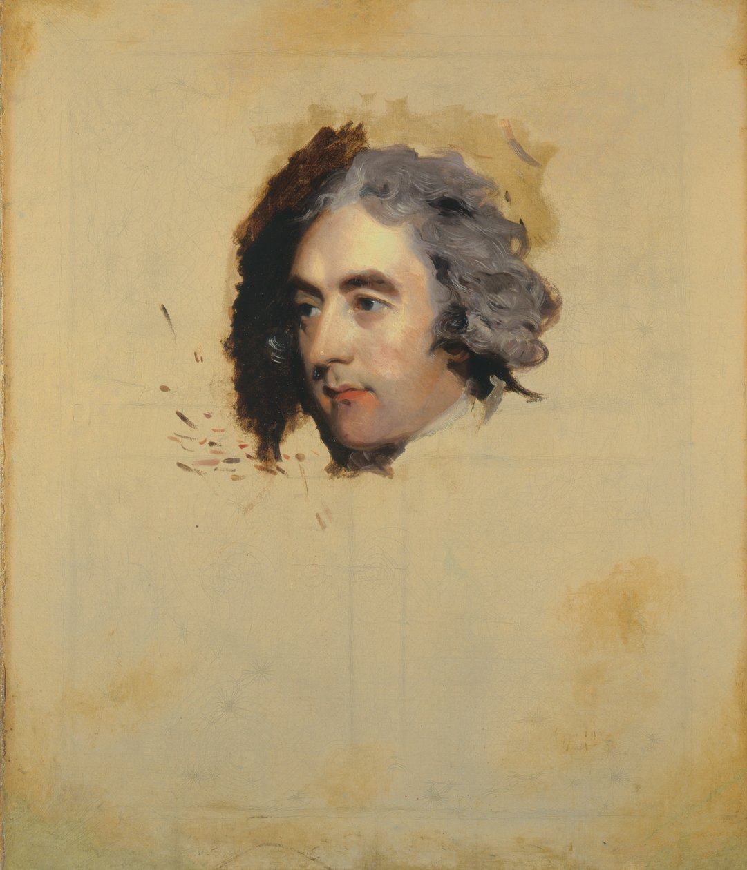 A Portrait of a Man, muligens William Eden, 1st Lord Auckland, MP (1744-1814) (uferdig) av Thomas Lawrence