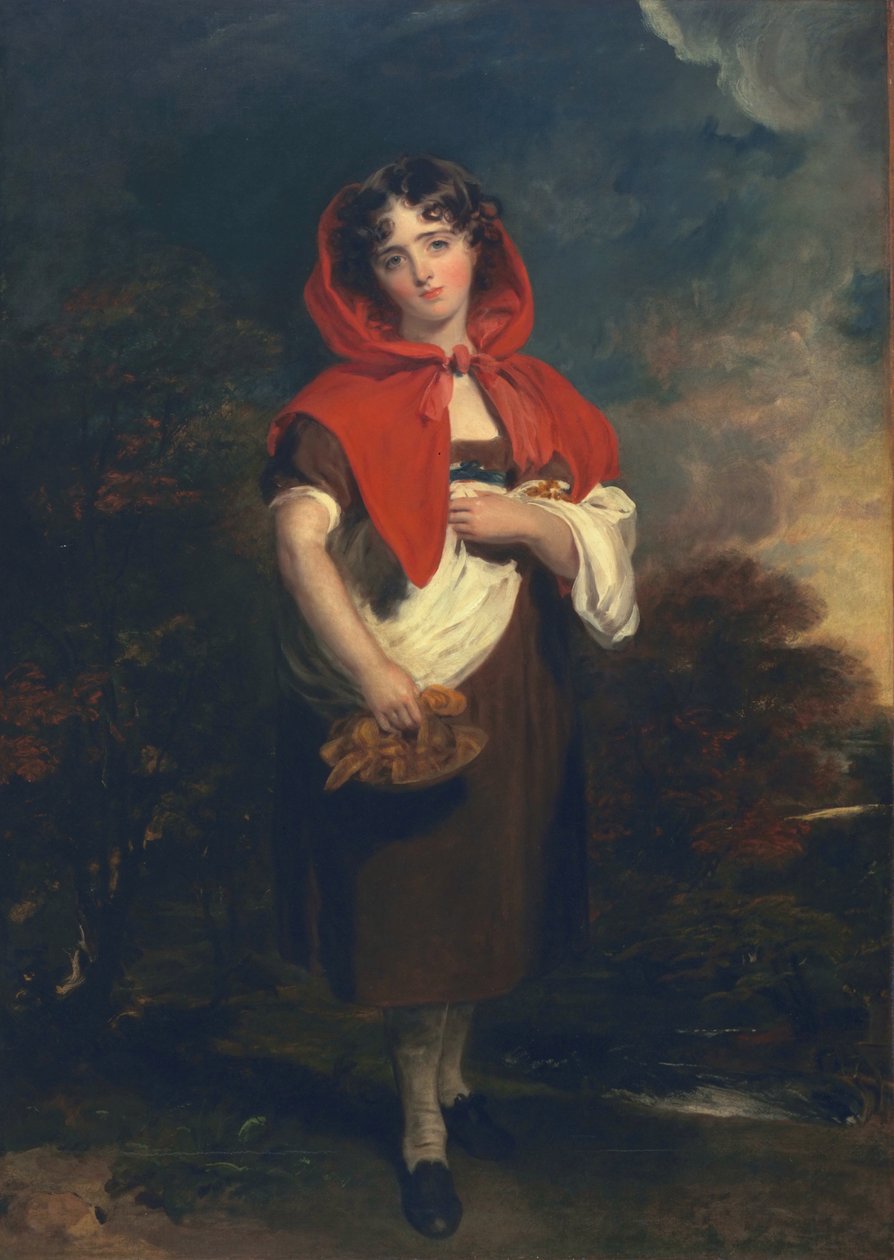 Emily Anderson: Rødhette, ca. 1821 av Thomas Lawrence