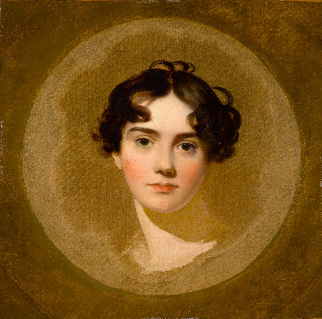 Head of a Girl, slutten av 1700-begynnelsen av 1800-tallet (olje på lerret) av Thomas Lawrence