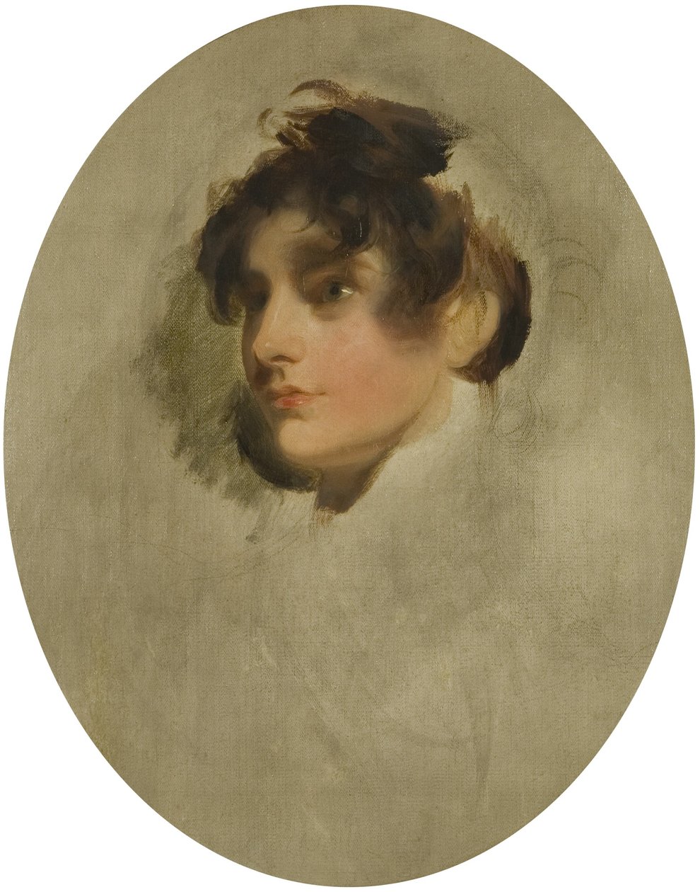 Head of a Young Woman, ca. 1800-05 (olje på lerret) av Thomas Lawrence