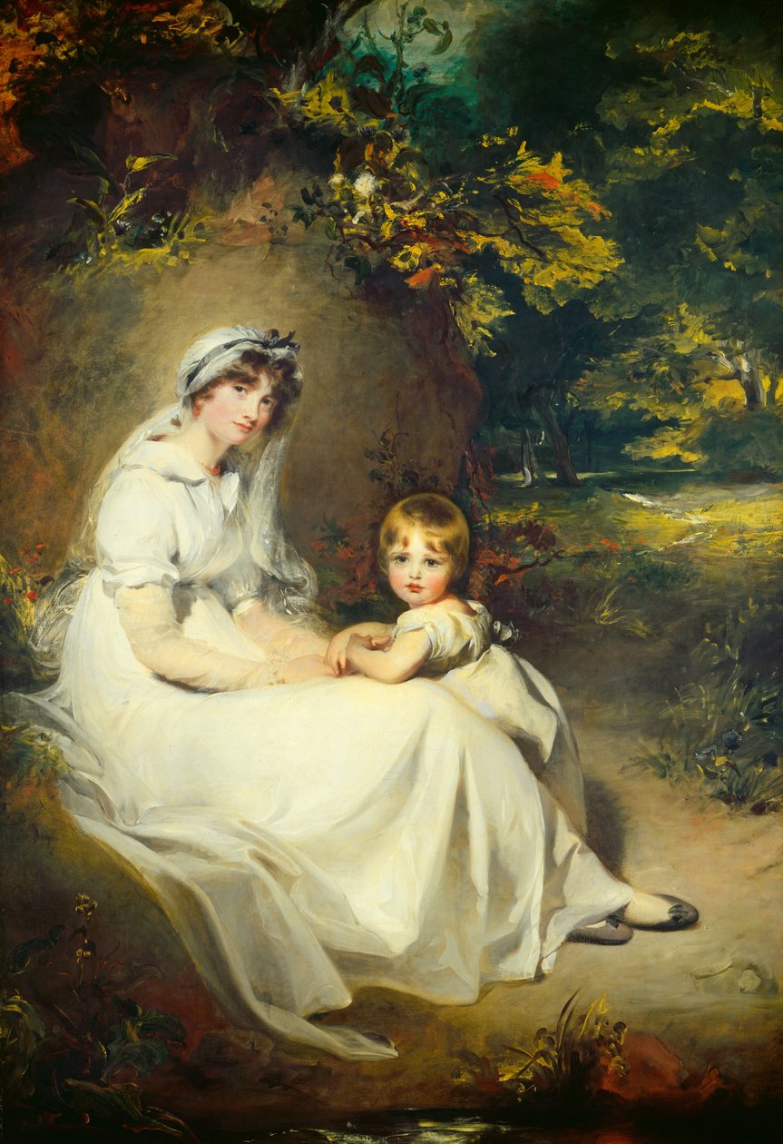 Lady Mary Templetown og hennes eldste sønn, 1802. av Thomas Lawrence