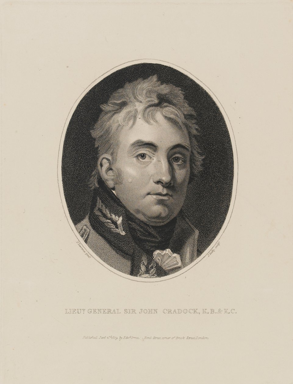 Generalløytnant Sir John Cradock, 1809 av Thomas Lawrence