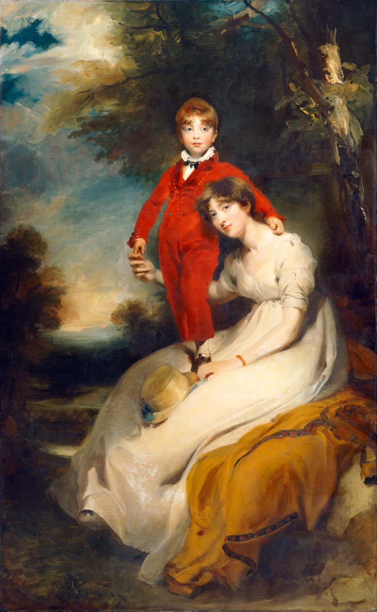 Fru Charles Thellusson med sønnen Charles (olje på lerret) av Thomas Lawrence