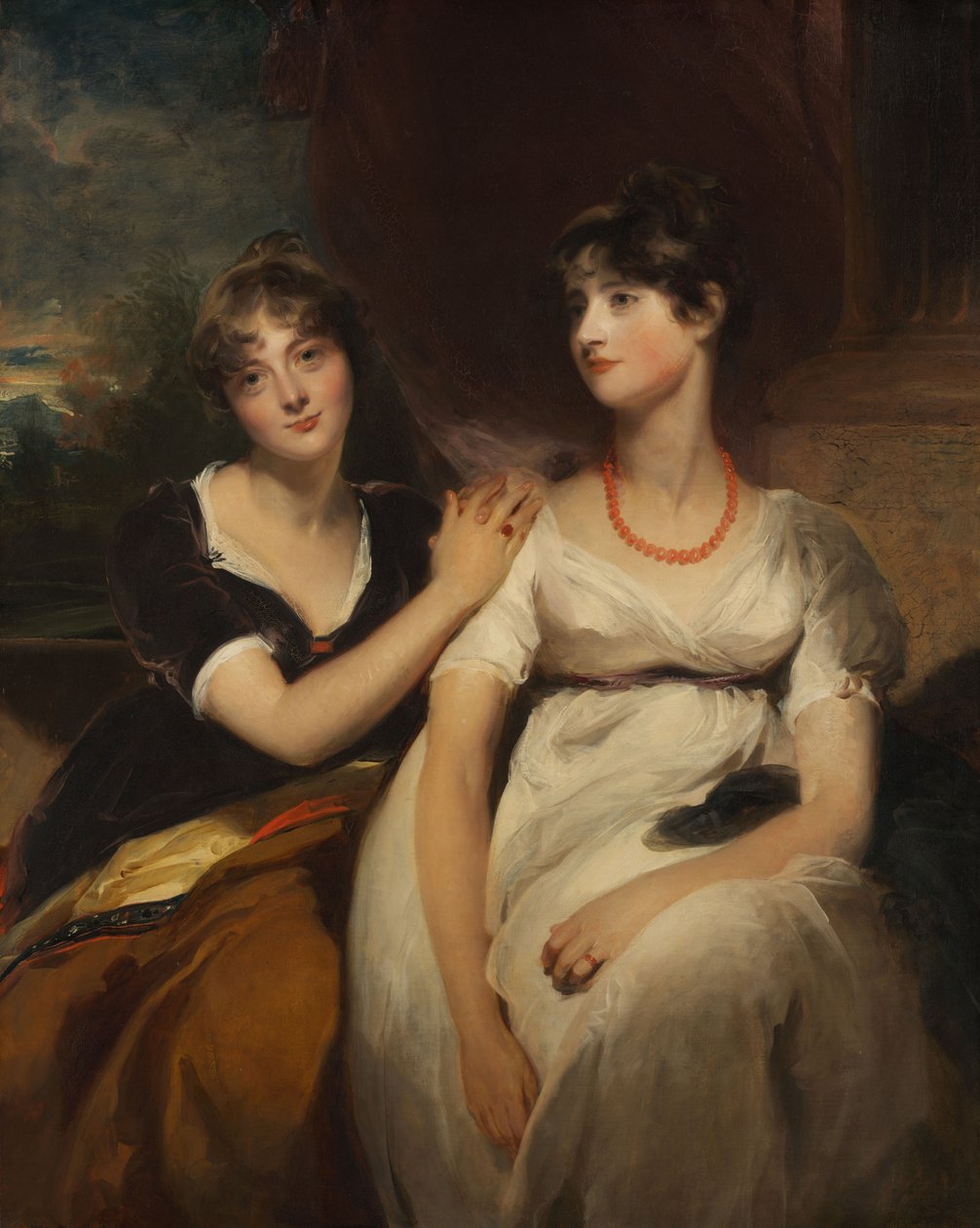 Portrett av Charlotte og Sarah Carteret-Hardy, 1801 av Thomas Lawrence