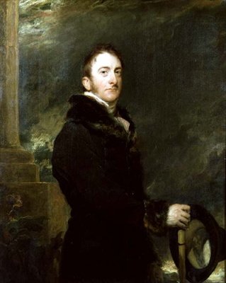 Portrett av Cropley Ashley Cooper, 6. jarl av Shaftesbury av Thomas Lawrence
