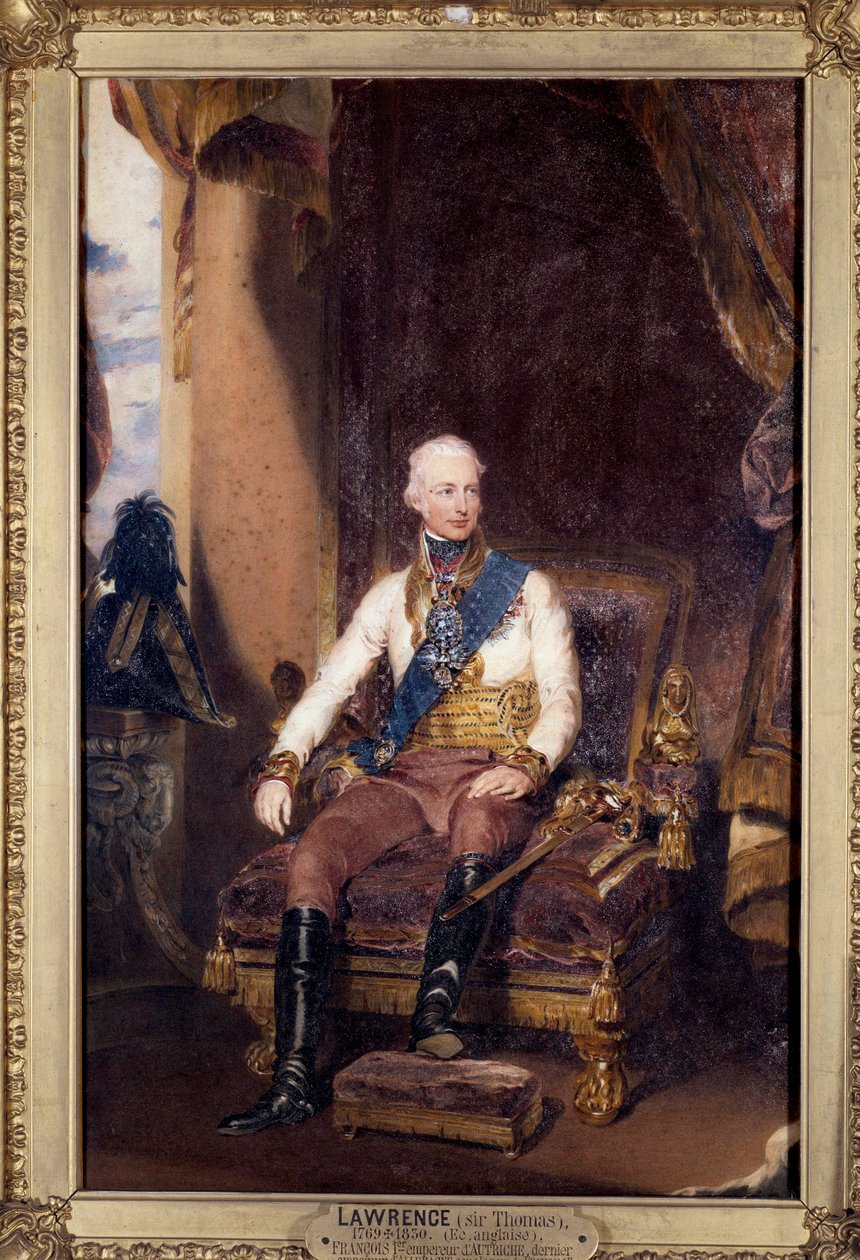 Portrett av Francois I (1768-1835) keiser av Østerrike, siste keiser av Tyskland under navnet Francois II Maleri av Thomas Lawrence (1769-1830). Chantilly fra 1800-tallet, Musee Conde av Thomas Lawrence
