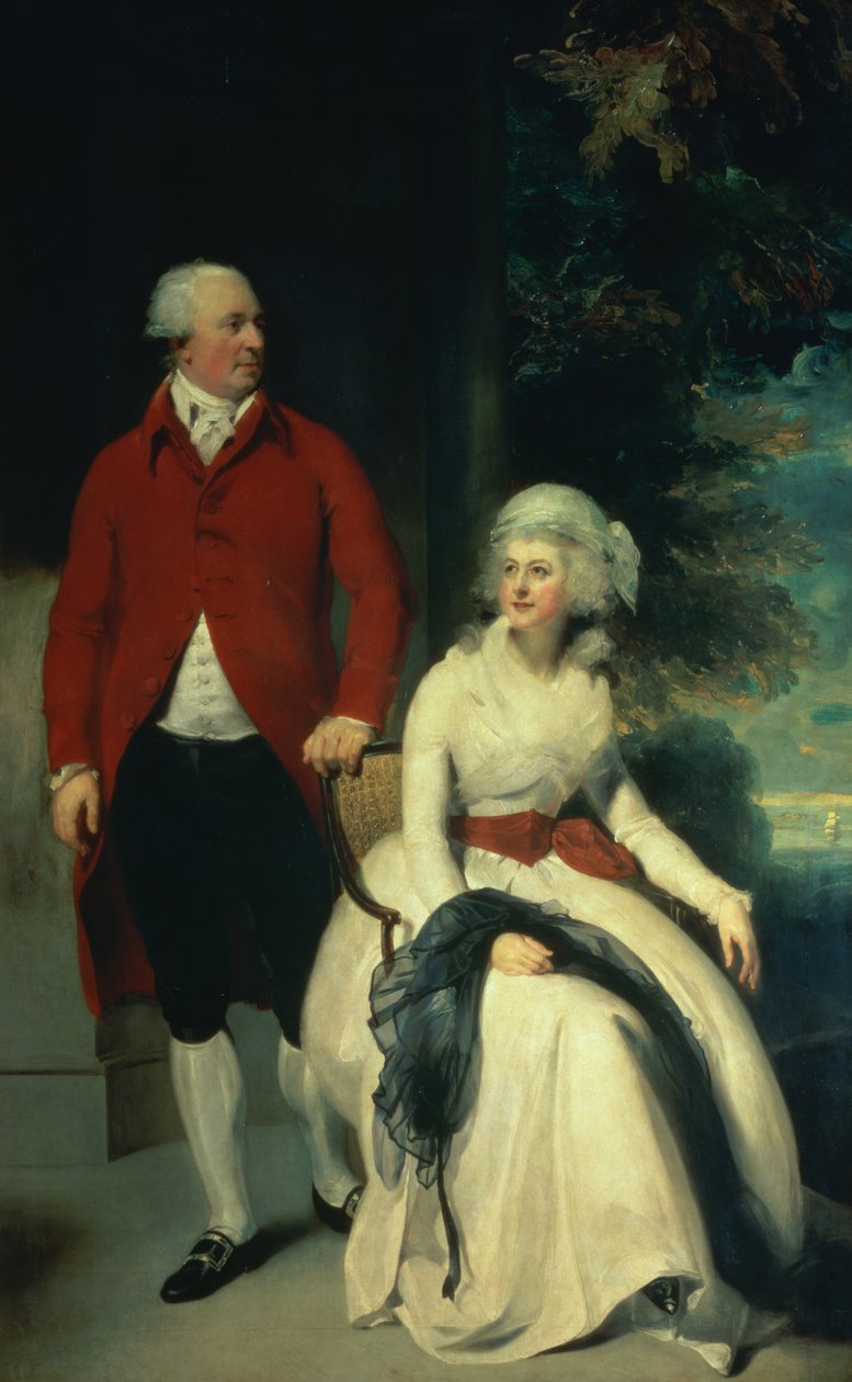 Portrett av John Julius Angerstein (1735-1823) og hans andre kone Eliza (1748/9-1800), ca. 1792 (olje på lerret) av Thomas Lawrence